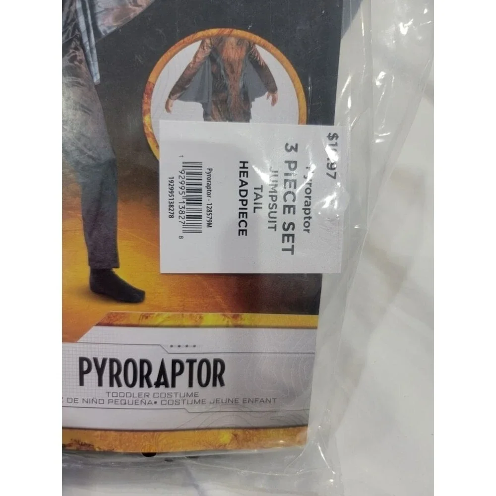 3T 4T Disguise Jurassic World Pyroraptor Exclusive Classic Boy Halloween Costume - Picture 5 of 9